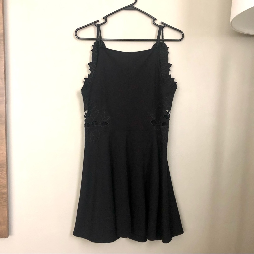 Black Cut-out Free People Dress